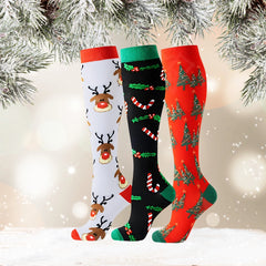 ErgiloSeason 3er-Pack - Stützsocken mit saisonalem Muster