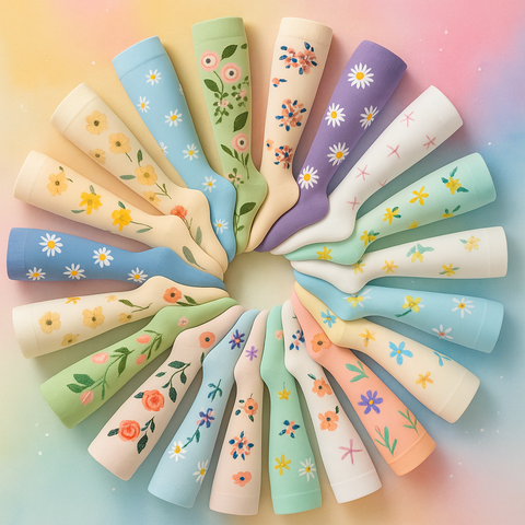 ErgiloColor - Glädjefyllt 6-pack stödstrumpor