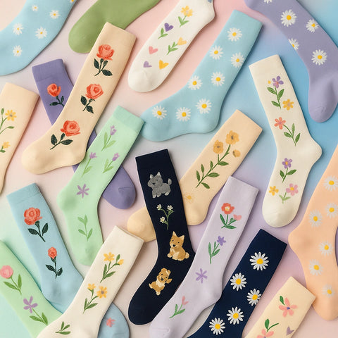 ErgiloColor - Glädjefyllt 6-pack stödstrumpor