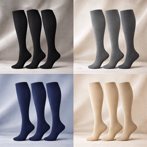 ErgiloSupport 3-pakning – Stilrene støttestrømper