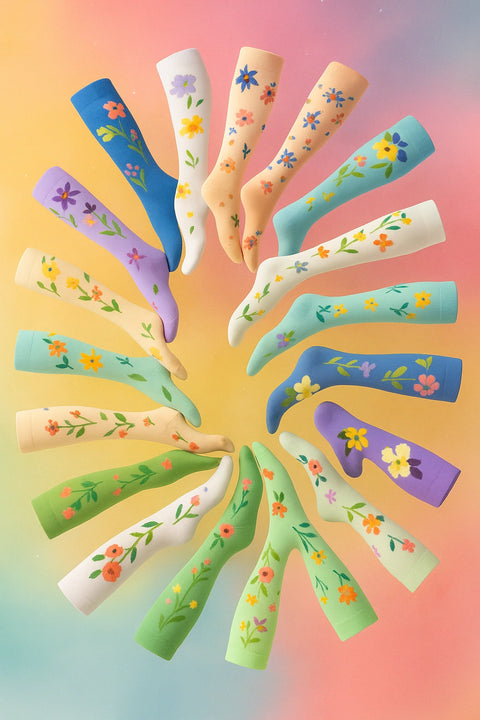 ErgiloColor - Glädjefyllt 6-pack stödstrumpor