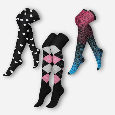 ErgiloStocking 3-pack - Overknee kompressionsstrumpor