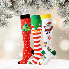 ErgiloSeason 3er-Pack - Stützsocken mit saisonalem Muster