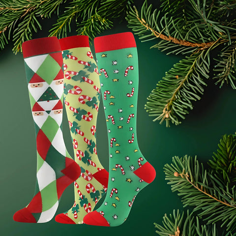 ErgiloJoyful – Compression Socks with Christmas Designs