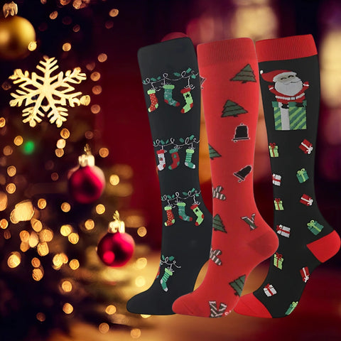 ErgiloJoyful – Compression Socks with Christmas Designs