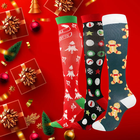 ErgiloJoyful – Compression Socks with Christmas Designs