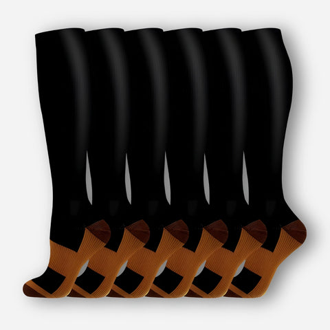 ErgiloColor - Glädjefyllt 6-pack stödstrumpor