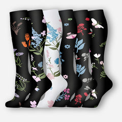 ErgiloColor - Glädjefyllt 6-pack stödstrumpor