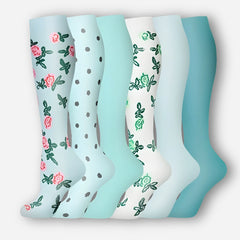 ErgiloColor - Glädjefyllt 6-pack stödstrumpor