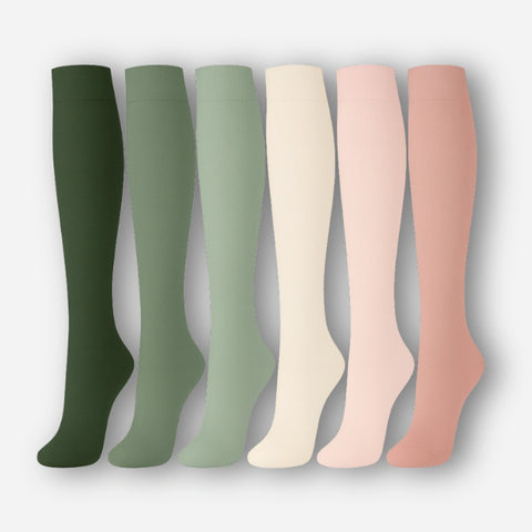 ErgiloColor - Glädjefyllt 6-pack stödstrumpor