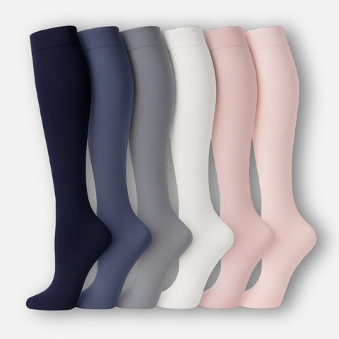 ErgiloColor - Glädjefyllt 6-pack stödstrumpor