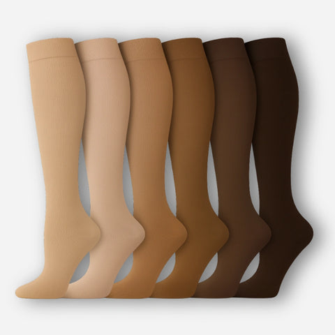 ErgiloColor - Glädjefyllt 6-pack stödstrumpor