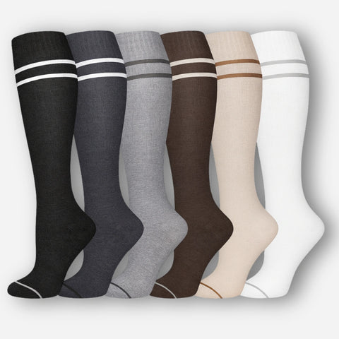 ErgiloColor - Glädjefyllt 6-pack stödstrumpor