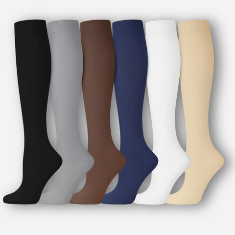 ErgiloColor - Glädjefyllt 6-pack stödstrumpor