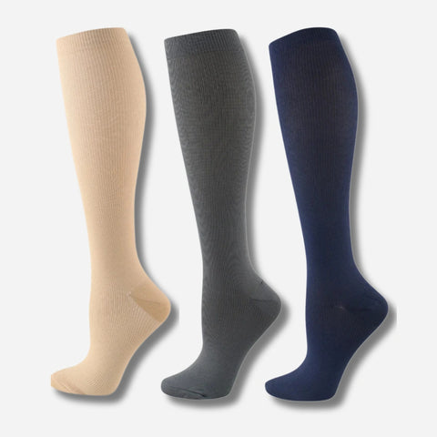 ErgiloSupport 3-pakning – Stilrene støttestrømper