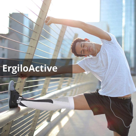 ErgiloActive – Knähöga stödstrumpor i sportigt 3-pack