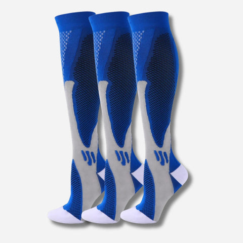 ErgiloActive – Knähöga stödstrumpor i sportigt 3-pack