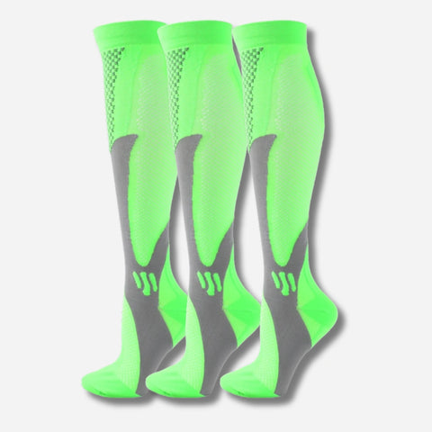 ErgiloActive – Knähöga stödstrumpor i sportigt 3-pack