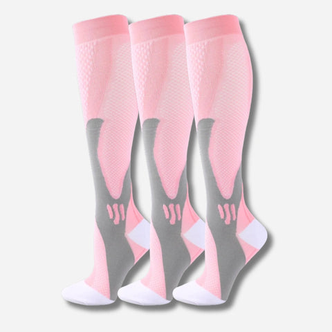 ErgiloActive – Knähöga stödstrumpor i sportigt 3-pack