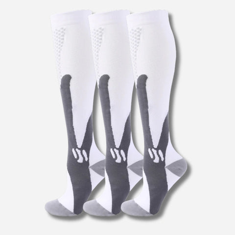 ErgiloActive – Knähöga stödstrumpor i sportigt 3-pack